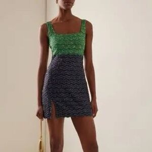 STAUD SABLE MINI SEQUIN DRESS; WORN ONCE; SIZE MEDIUM